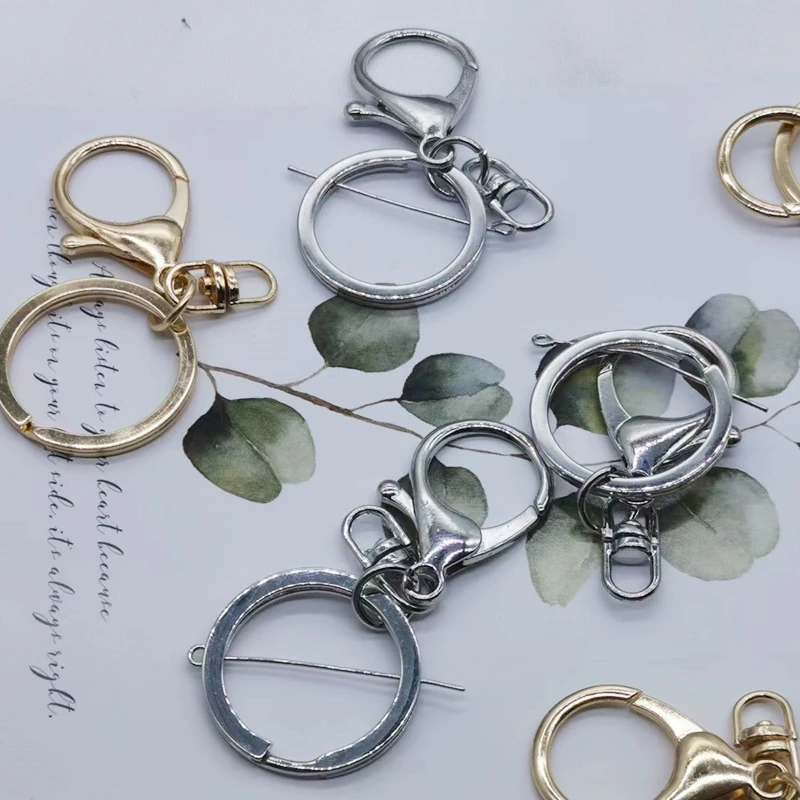 1 pcs/lot Key Ring Key Chain 2Colors Plated Round Split electroplated
