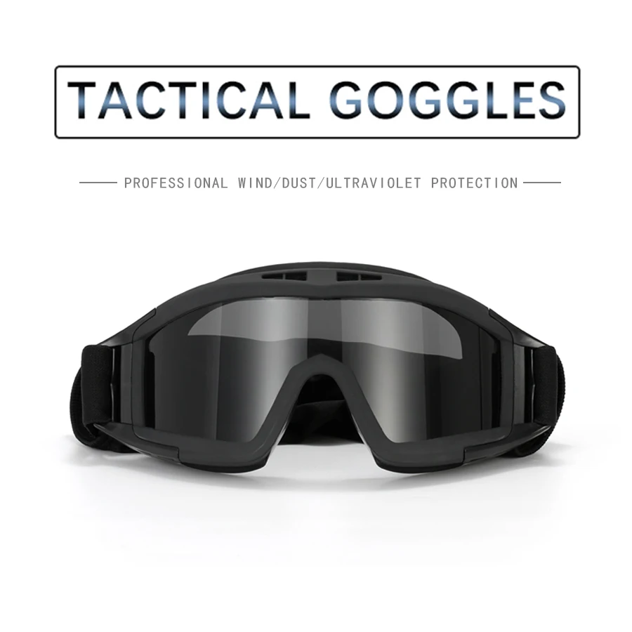

Тактические очки для страйкбола, пейнтбола, ветрозащитные противотуманные очки CS для военных игр, походов, защитные очки, подходят для тактического шлема