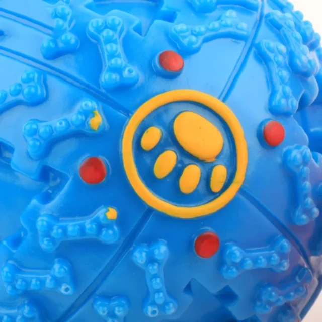 3 Color Squall Ball Pet Food Dropping Ball Pet Puzzle the Toy Dog Toy Sounding Toy Squeaky Ball round 4