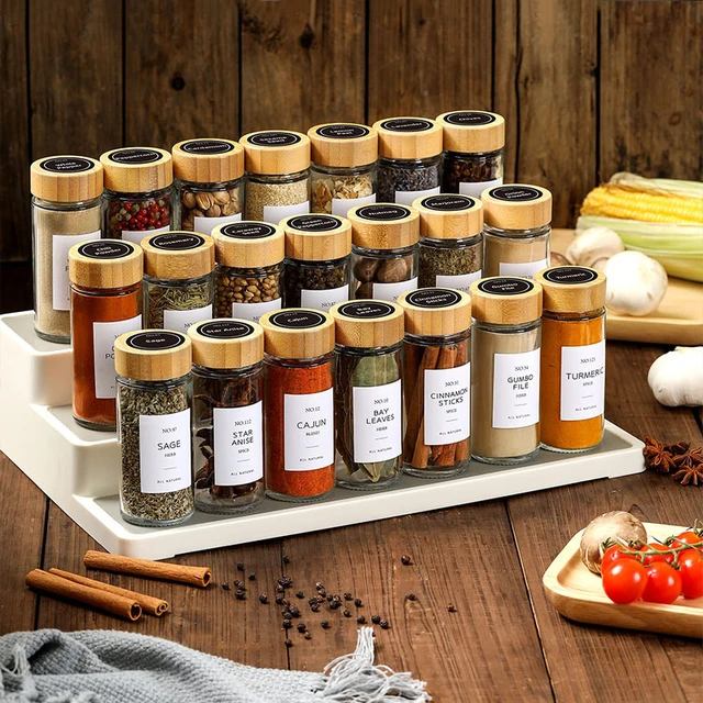 Spice Jars with Bamboo Lids - 4oz