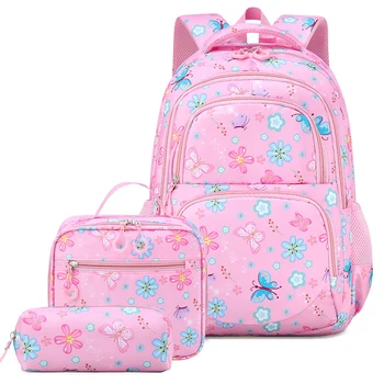 2026New school backpacks for girls3-6Grade-level shoulder-protecting, weight-reducing, large-capacity backpack 1