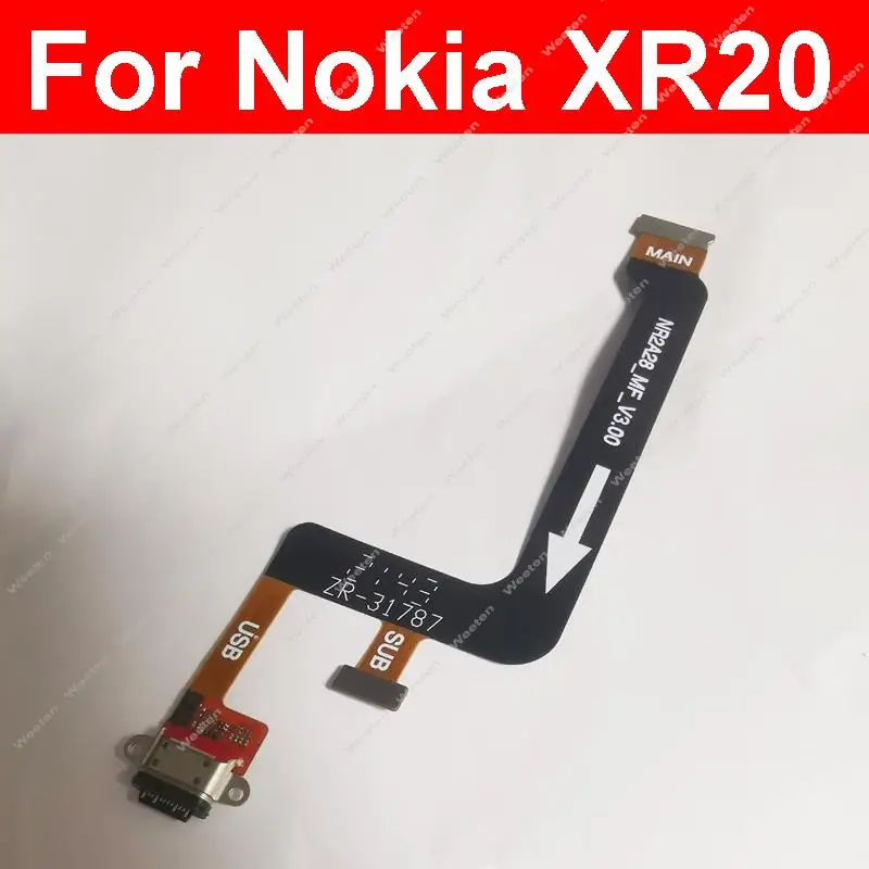 

USB Charging Board Dock Port Flex Cable For Nokia XR20 Charger Jack Board Flex Ribbon Repair Parts