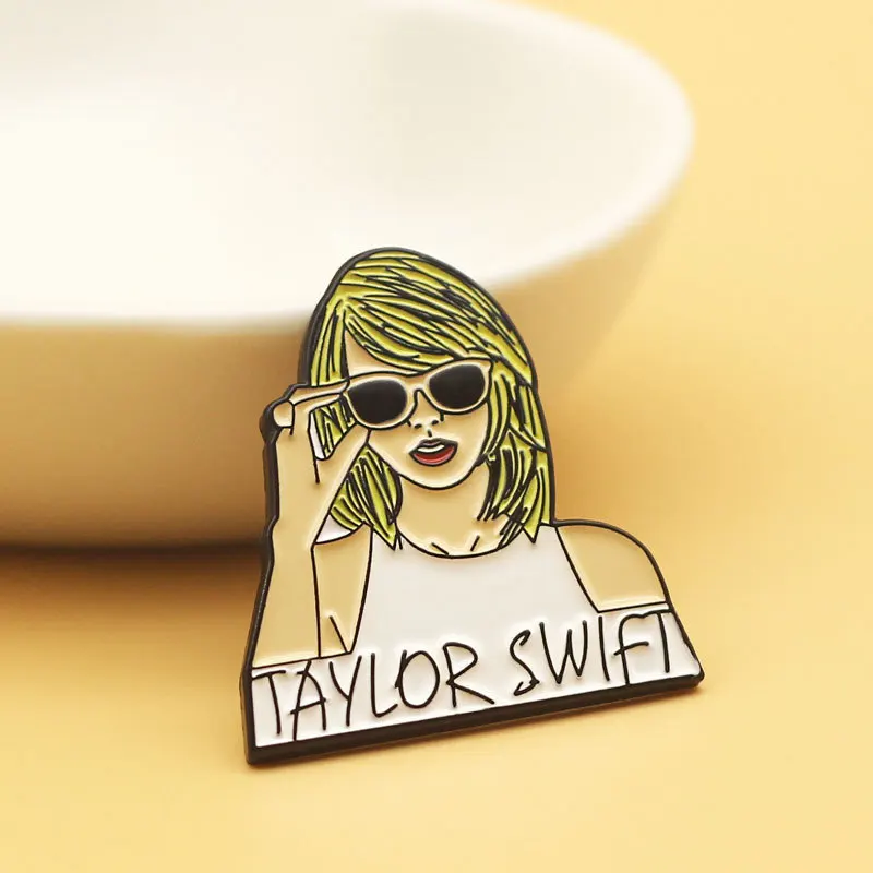 T-Swizzle Badge Dr.Swift Brooch Country Music Singer Enamel Pin Music Fans  Jewelry - AliExpress