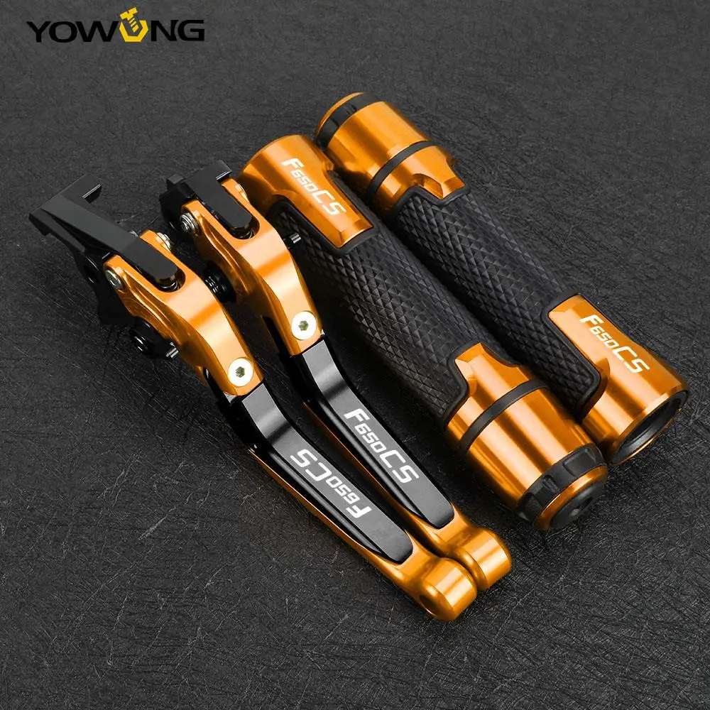 

FOR BMW F650 CS F650CS DAKAR F 650CS SCARVER ABS Motorcycle Accessories CNC Adjustable Clutch Brake Lever Handlebar grips ends