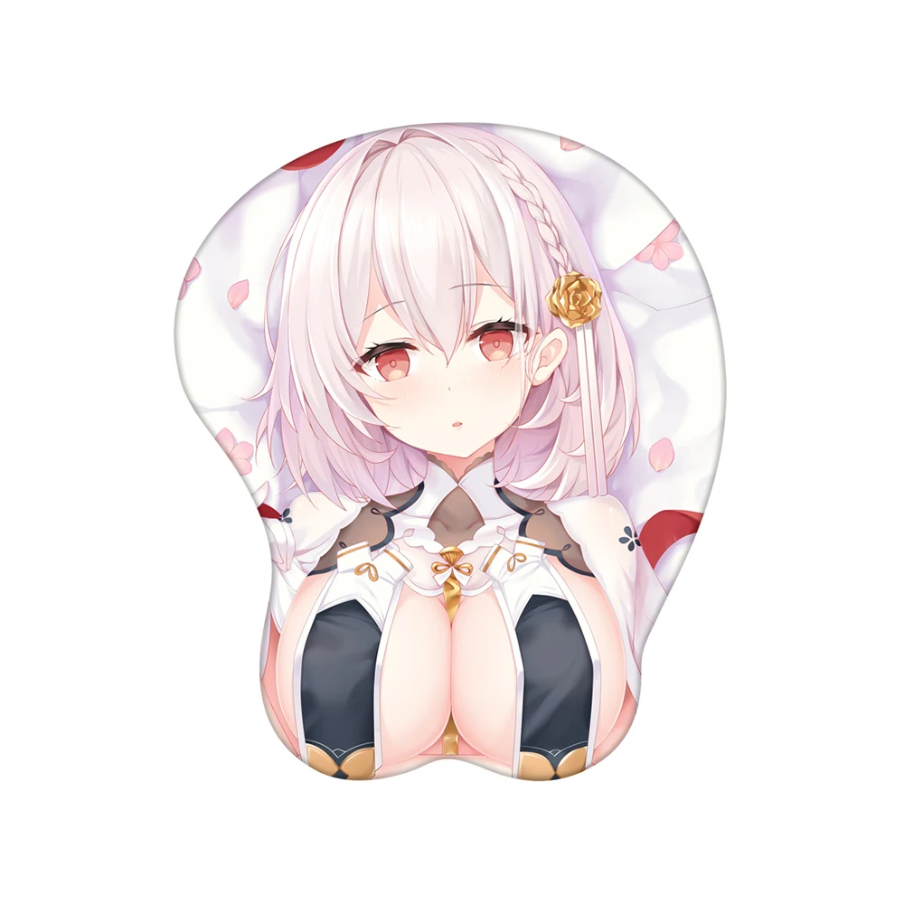 

Azur Lane Anime Character 3D Silicone Mouse Pad Waterproof Game Wrist Rest Mousepad Keyboard Accessories Milk Silk Fabric Pads