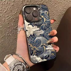 Ukiyoe Ocean Waves Artistic Matte Phone Case for 7 8 SE 2020 2022 (SC05 - HE - P2914)