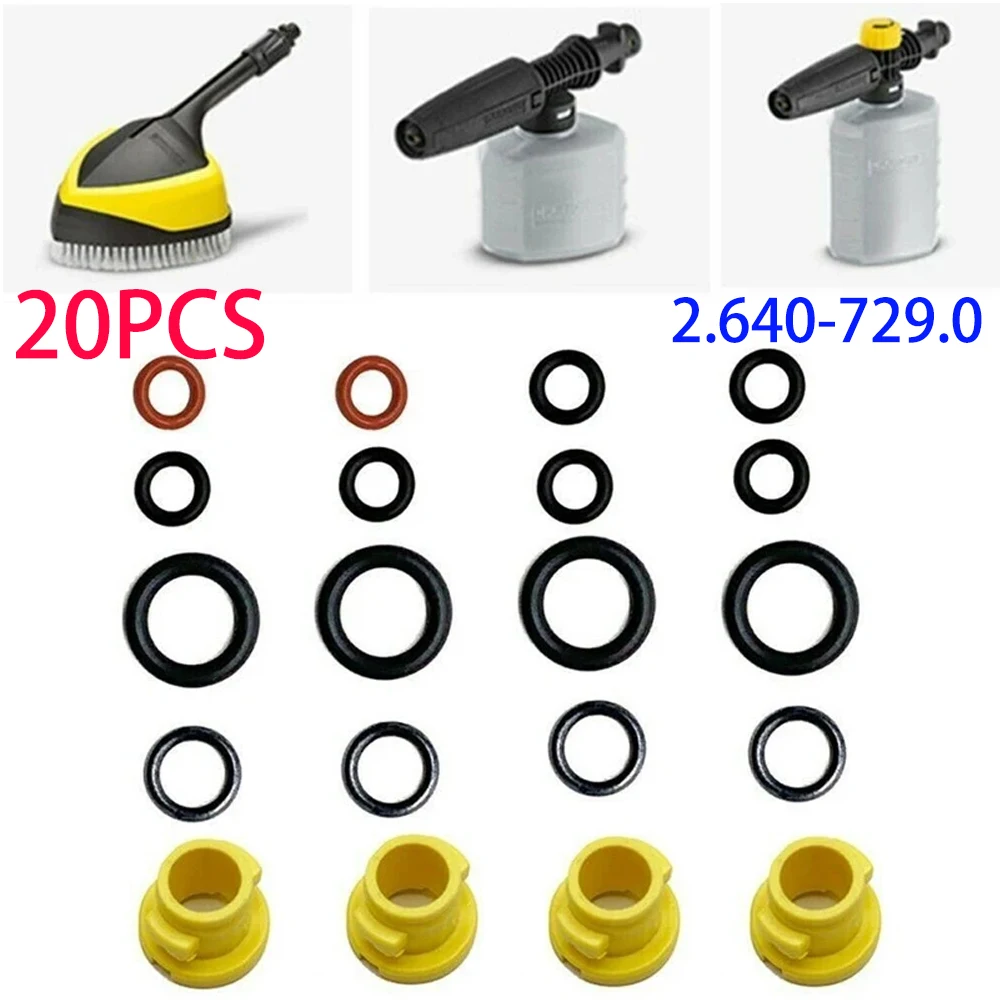 20PCSPressureWasherNozzleORingSealSet26407290ForKarcherK2