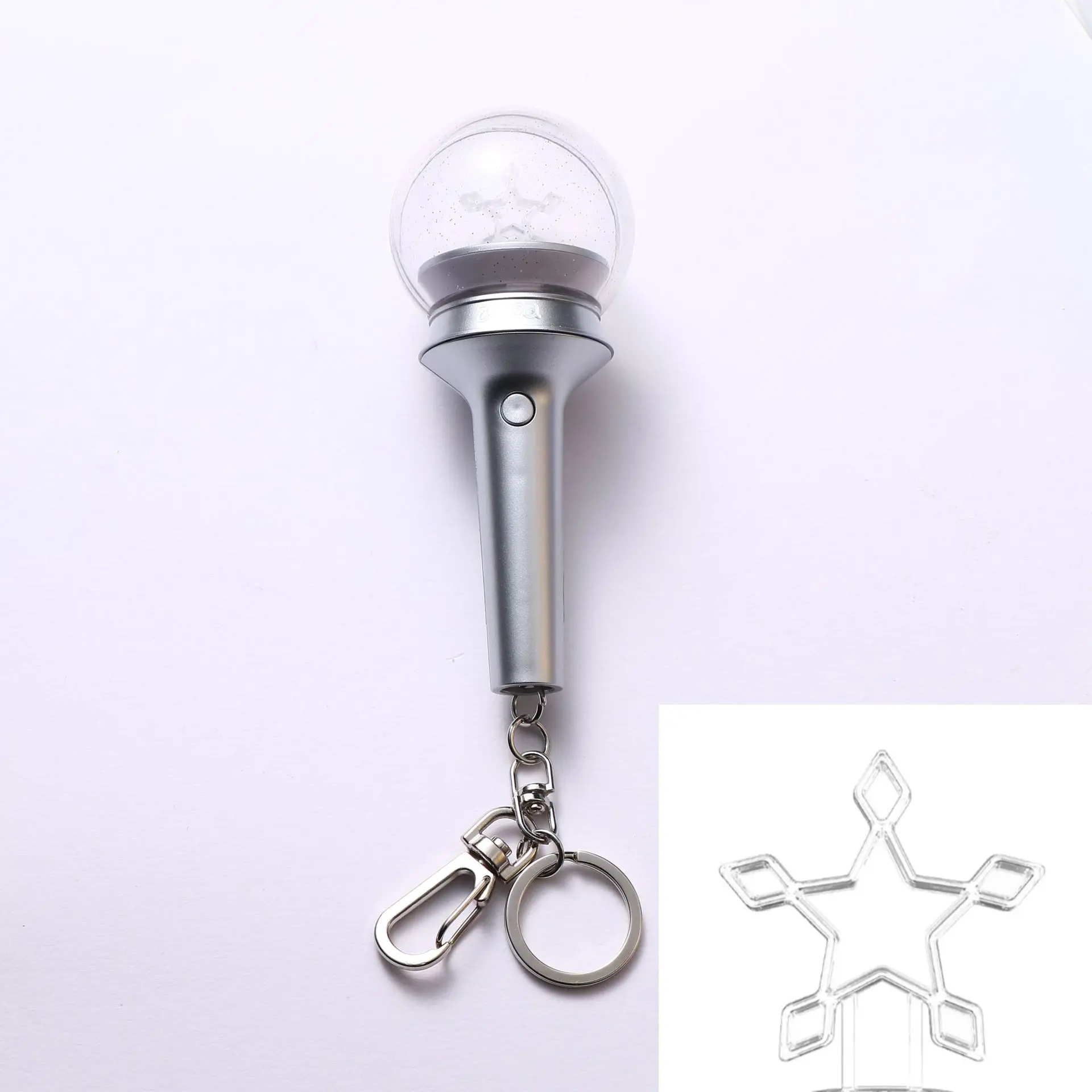 Kpop GIDLE Mini Light Stick Keychains Creative Castle VER 2
