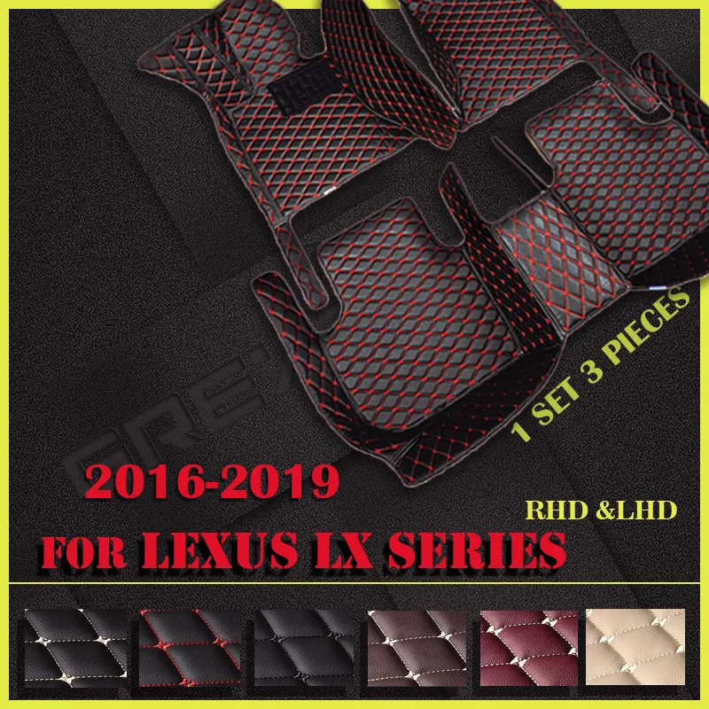 

Car floor mats for LEXUS LX series 350 Five seats 2016 2017 2018 2019 Custom auto foot Pads automobile carpet cover