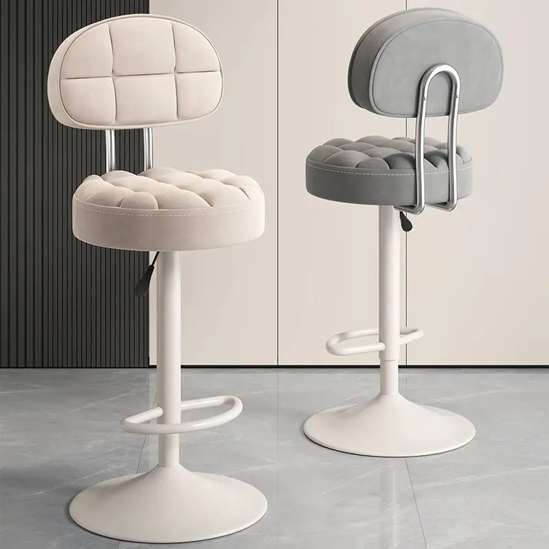 Bar chairs high legged stools adjustable backrests rotating bar stools home cash register counters coffee chairs