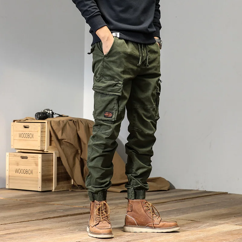 CAAYU 조깅 카고 바지 남성 캐주얼 Y2k MultiPocket 남성 바지 스웨트 팬츠 streetwear Techwear 전술 트랙 블랙 바지 남성