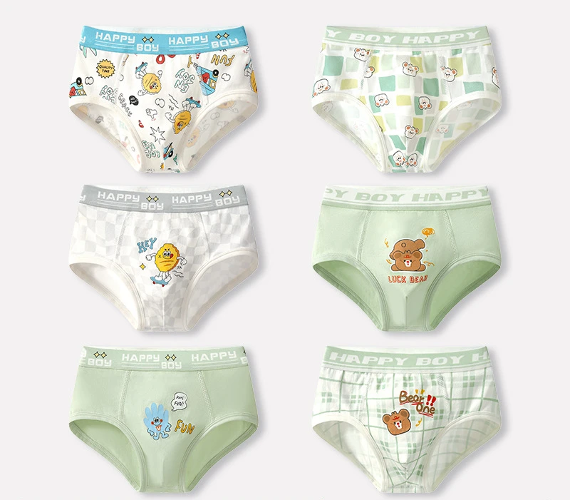 6PCS Boys Underwears