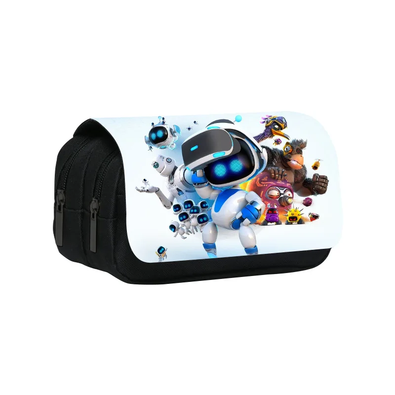 A-Astro Bot Printed Double Adams Family Elementary and Middle School Students Stationery kawaii Cartoon School Bag Mochila 2