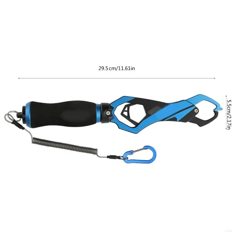Fishing Lip Grabber with Scale Aluminum Alloys Fishes Grabber Controllers D5QD