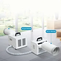 3000BTU 110V/220V Split Mobile Air Conditioner Car Air Conditioner Free Installation Camping Tent, With Wire Control, Remote Con 1
