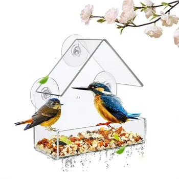 Clear Window Bird Feeder 1