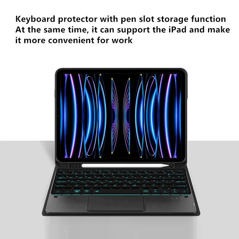 AJIUYU Premium Backlit Keyboard Case with TrackPad