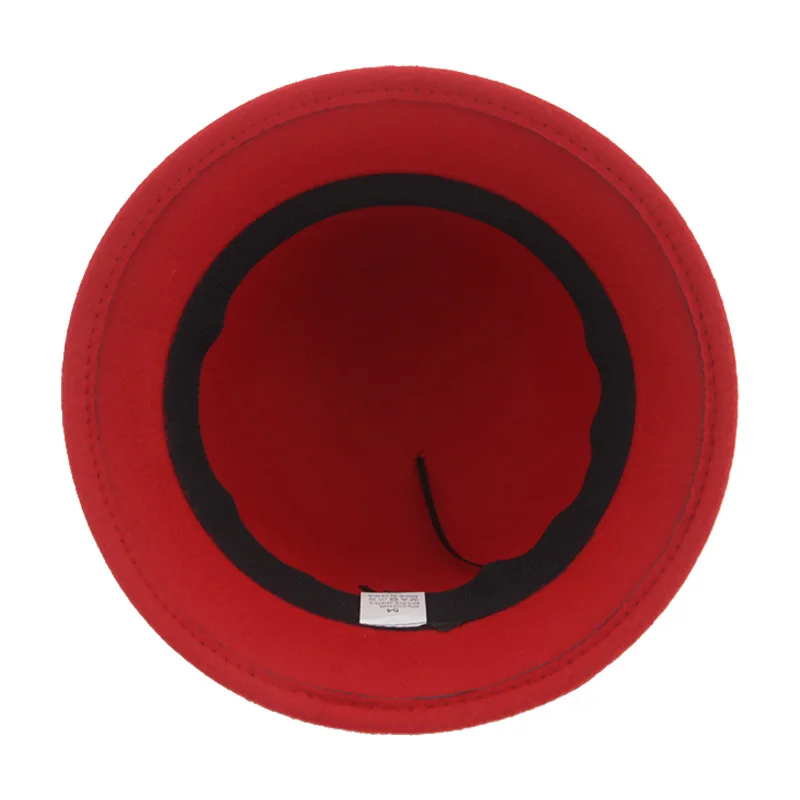 Kids Hat Fedoras Girls Child Hats Autumn Winter Solid Dome Round Bowknot Elegant Cute Girls Winter Hat Red Black Chapeau Femme