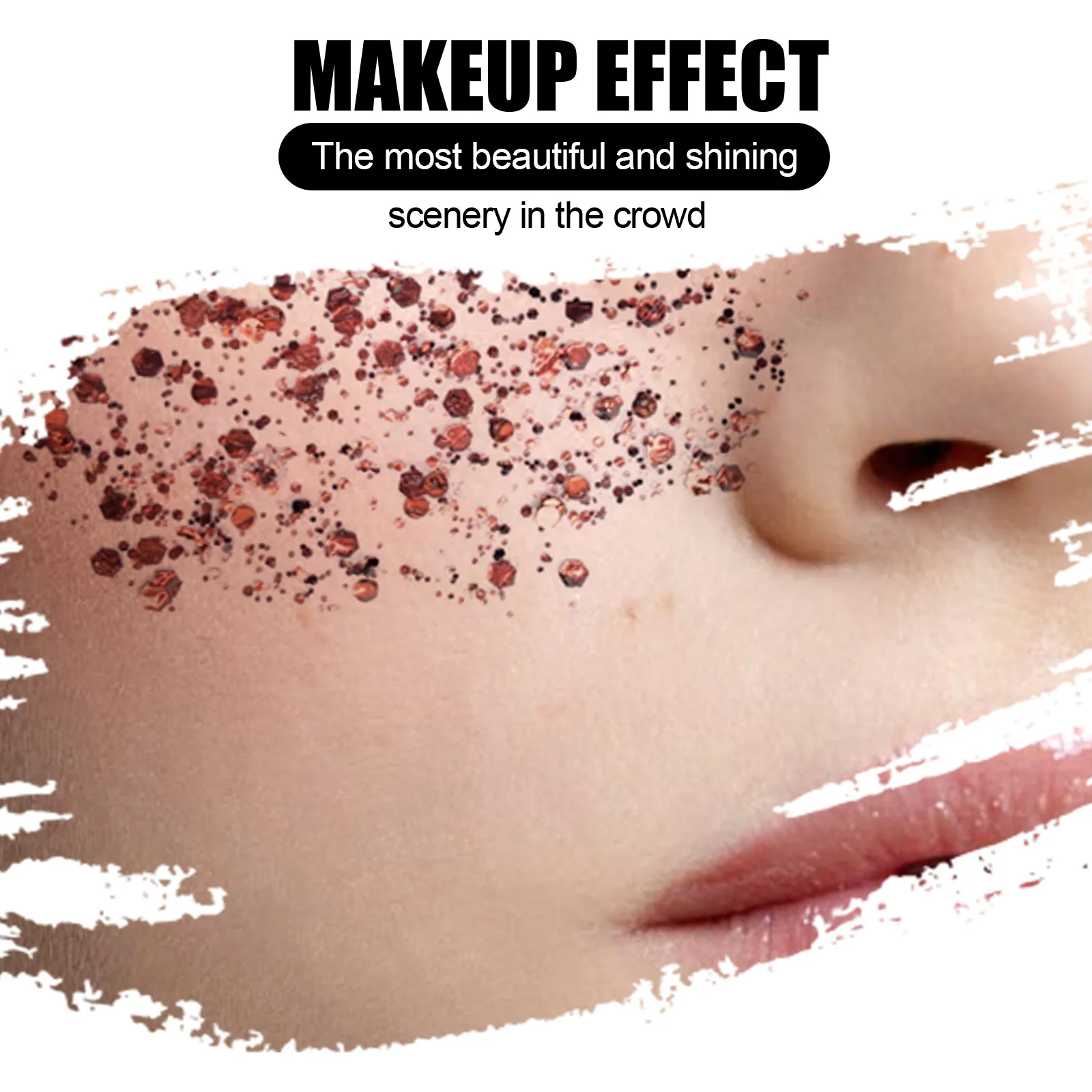 EELHOE Face Glitter Gel Makeup Mermaid Scale Party Stage Eye Nail Hair Body Art Flash Sequins Glitter Decoration Beauty Care 30g 5