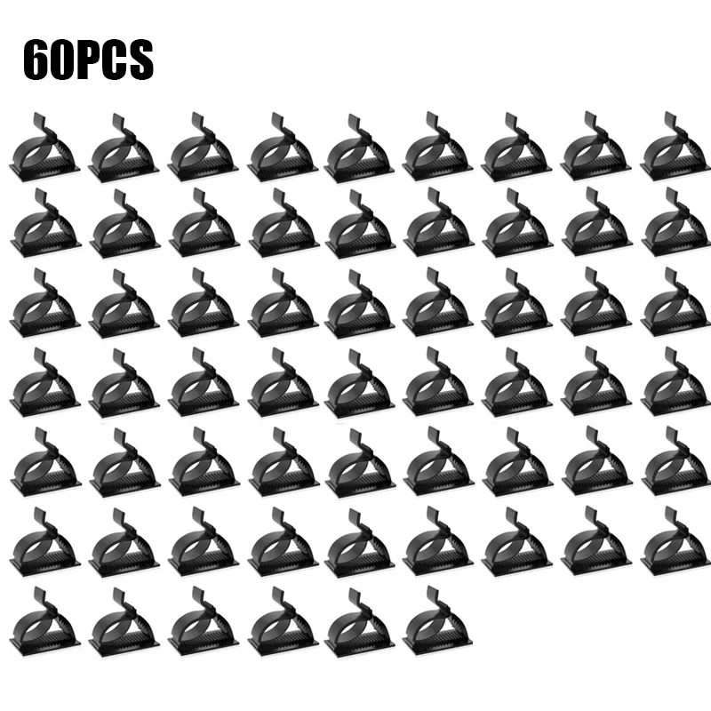 Clips De Maintien De Câbles Auto-adhésifs Organisateurs De Fils Pour Une Gestion Efficace Des Cables Supports De Cables A Utiliser~p124879725