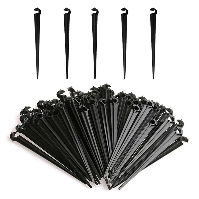 1/4 "Kerti Tömlő Csepegtető Öntözési Tartó Tét C Forma Kampó 4/7 Mm -Es Csőcső Rögzített Öntöző Sprinkler Konzol