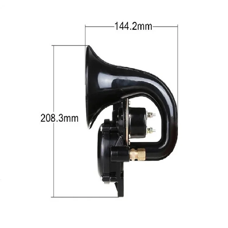 130dB 12V 24V 전기 달팽이 에어혼, 맨, 볼보, 다프, 메르세데스, 스카니아 대형 트럭용 악센트 사운드, 헤비듀티 액세서리, 내부 부품