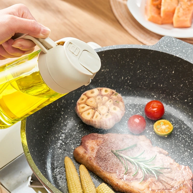 GIANXI Multifunction Oil Sprayer Outdoor BBQ Glass Olive Oil Diffuser Vinegar Soy Sauce Pour Bottle Kitchen Accessories oil sprayer