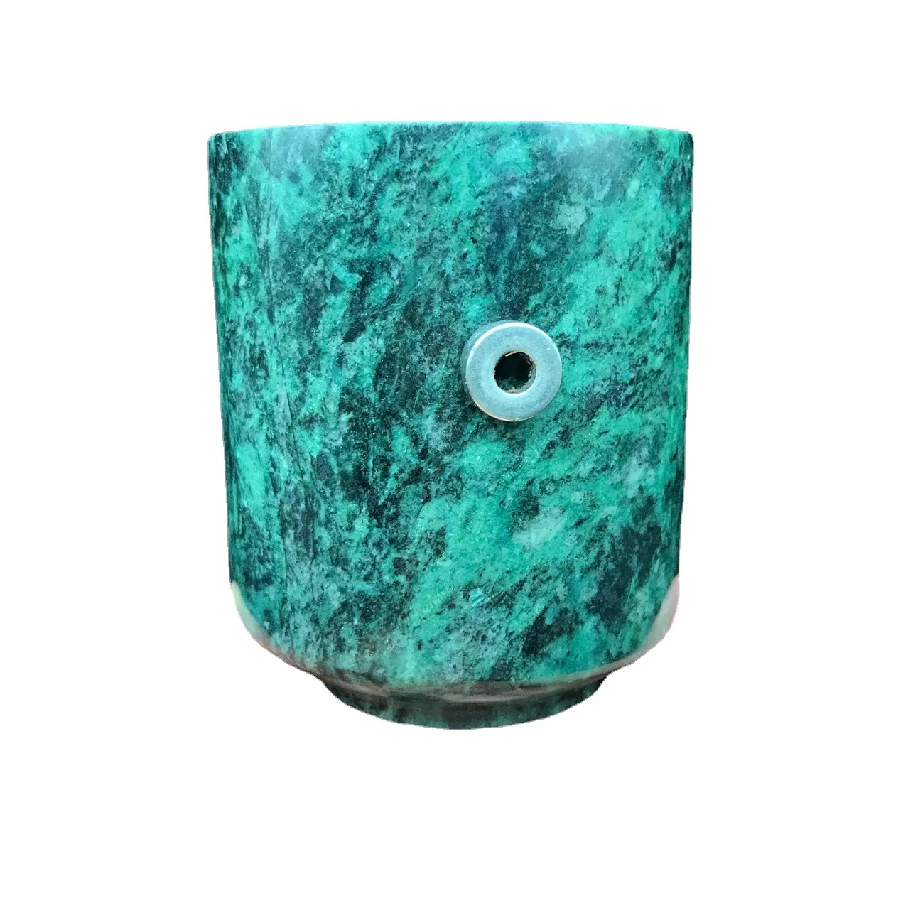 Dark Green Jade Teacups Health Gongfu Teaware Healing Magnetic Stone Straight Cup Genuine Chinese Jades Kung Fu Teaset ceramic coffee cup set