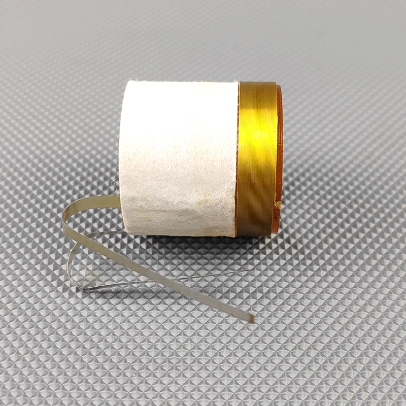 2pcs 25.5mm 스피커 우퍼 보이스 코일 순수 알루미늄 플랫 와이어베이스 수리 부품 외부 1 레이어 유리 섬유 전 2ohm
