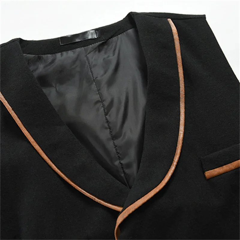 Waistcoat Western Men Double Breasted Chaleco Para Hombre Elegante Suits Vest Mens Gothic Clothing Steampunk Sleeveless Jackets 3