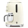 Retro style coffee maker machine, 17.3x12.8x11.3, cream 3