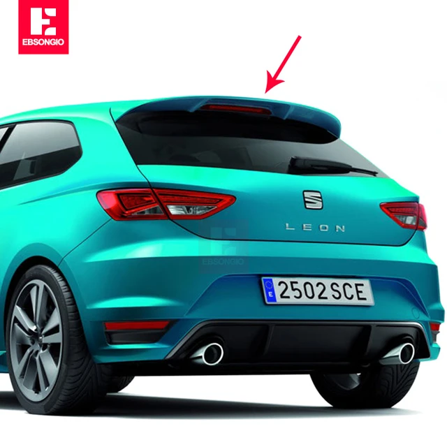 Kohlefaser-Stil)Heckscheiben Spoiler Für Seat Leon 5f Fenster Seitenspoiler  2