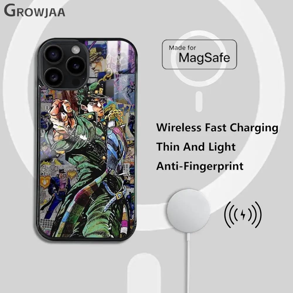 JoJo's Bizarre Adventure Magnetic Magsafe Phone Case with Wireless Charging Compatibility