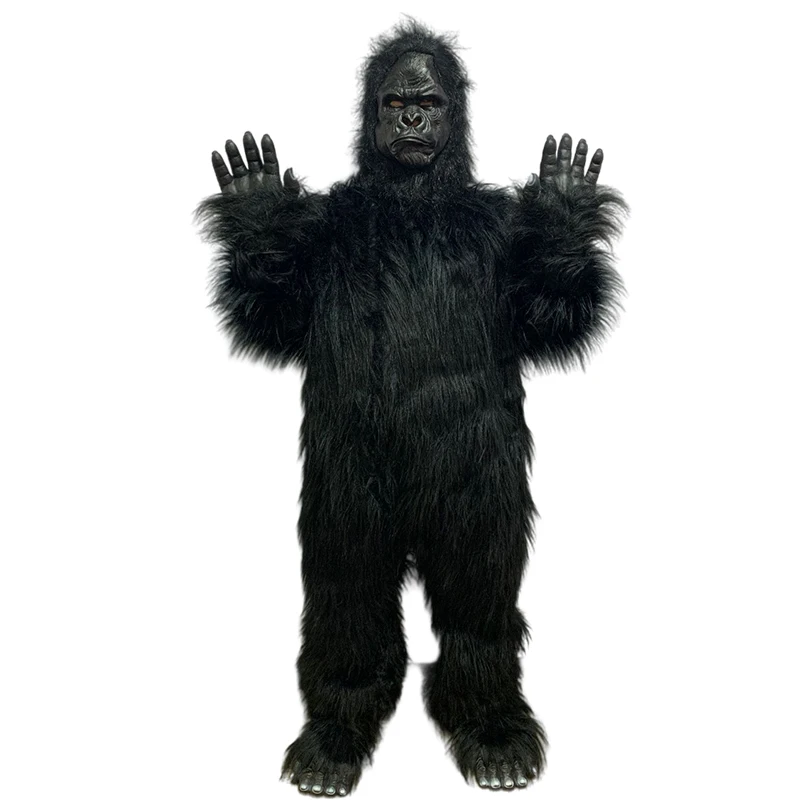 Mascot Costume Adult King Kong Gorilla Cosplay Party Advertising Plush Cartoon Doll Clothing