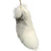 Huge Fluffy Faux Fur Fox Tail Keychain Therian Tail Fox Tail Keychain Fur Pendant Key Chain Keychain Pendant Gift for Women Girl 4