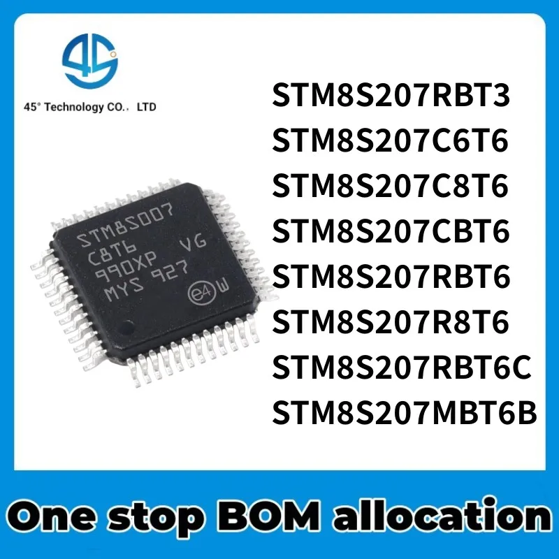 

Чипсет STM8S207RBT3 STM8S207C6T6 STM8S207C8T6 STM8S207CBT6 STM8S207RBT6 STM8S207R8T6 STM8S207RBT6C STM8S207MBT6B ic, новый