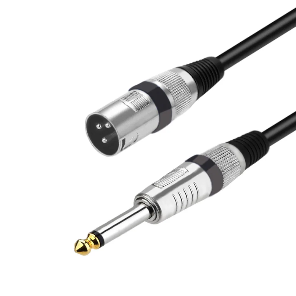 1Pc 3  XLR -1/4 6.35mm   ÷  ̺ OFC ũ  1m  ̺ ޴ XLR Ŀ