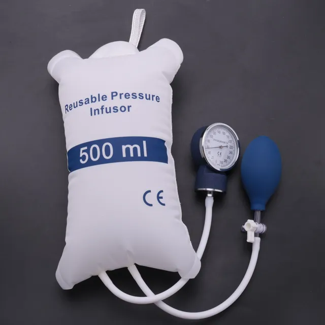 Infúziós Szivattyúnyomás -Nyomózsák 500 Ml Mérő És Kézi Szivattyú -Golyó Újrafelhasználható Nyomásinfúziós Táska - Image 3
