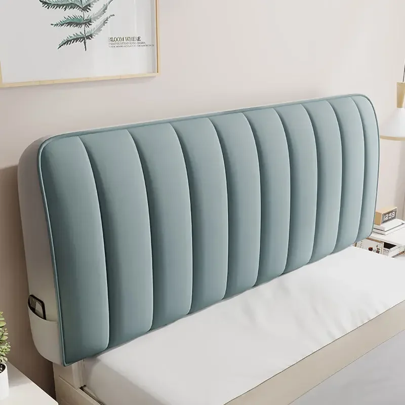 고급 퀼팅 부드러운 플러시 헤드보드 커버, 단색 그레이, 올 인클루시브 소프트 벨벳 퀼트 침대 헤드 커버, 신상