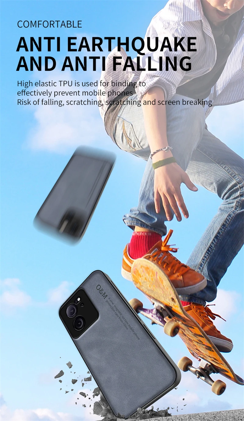 Custodia per telefono in pelle scamosciata per Xiaomi Mi 11 12 13 Lite 14 10T 11T 12T 13T Poco F3 F4 F5 Pro Magnete incorporato in silicone di ferro_voghion.com