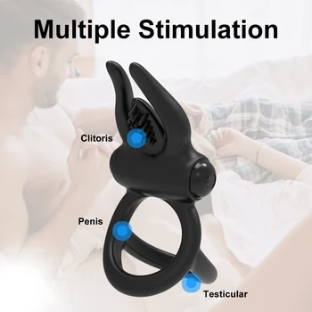 Vibrator Cockring Penis Cock Ring on for Man Delay Ejaculation Adult Sex Toys for Men