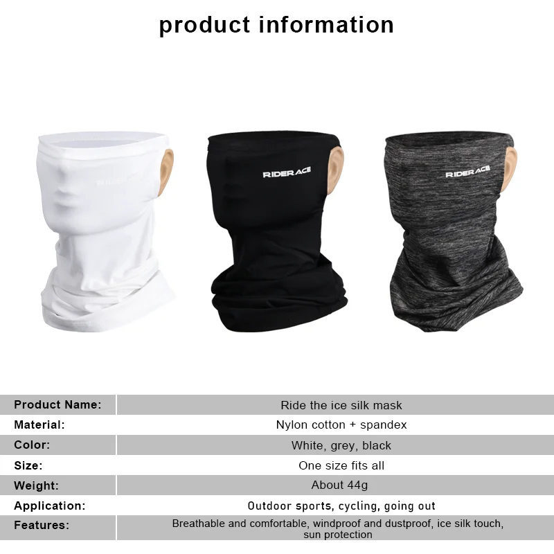 Balaclava Mask Cycling Headwear Bandana Headscarf Bike Scarf Face Mask Cycling Bandana Bicycle Sun Protection Neck Gaiter Riding Fishing Headwear Hiking Headband Outdoor Sports