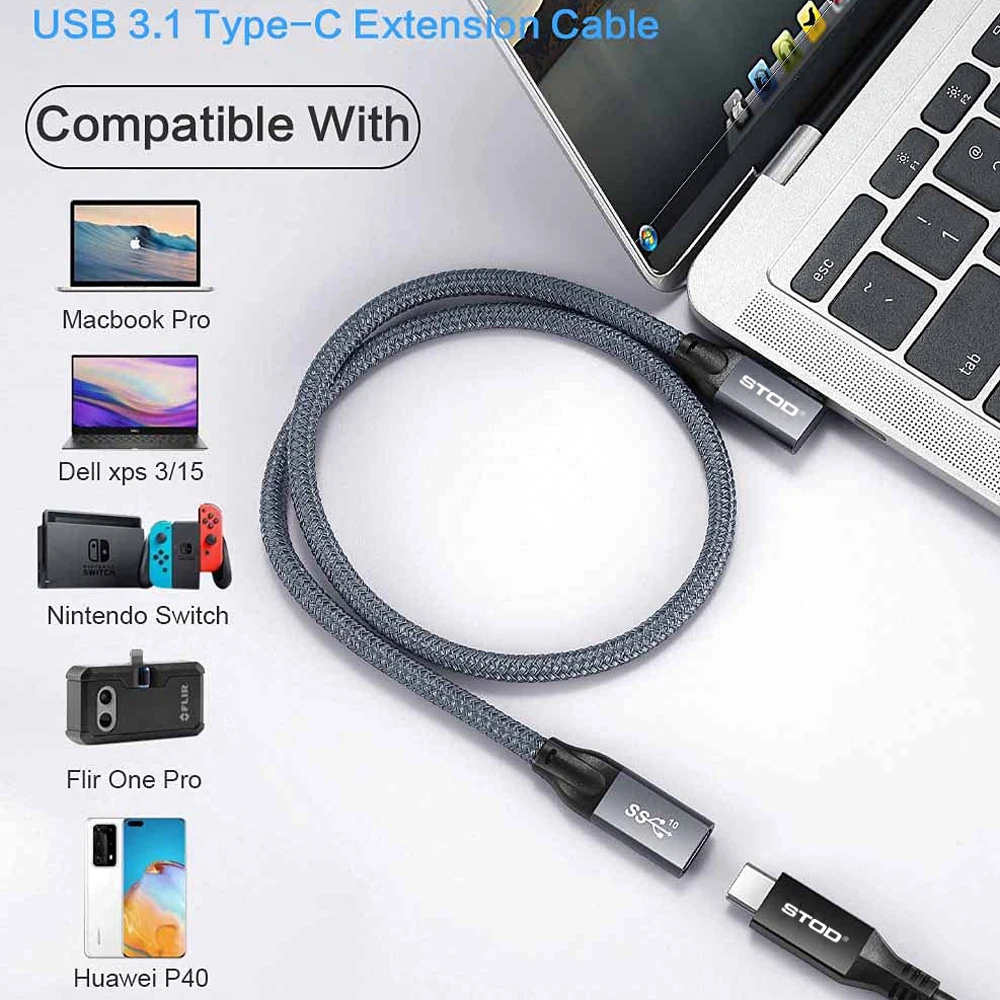 Usbc Extension Cable Usb C Elbow Right 