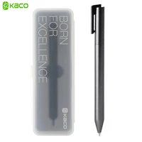 KACO Metal Sign Gel Pen 0.5mm Switzerland Refill Blue/Black/Red ink Signing pens for school Office Ballpoint Pen 1
