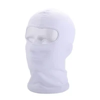 Outdoor Full Face Mask Spandex Balaclava Thin Motorcycle Cycling Ski CS Mask white 1
