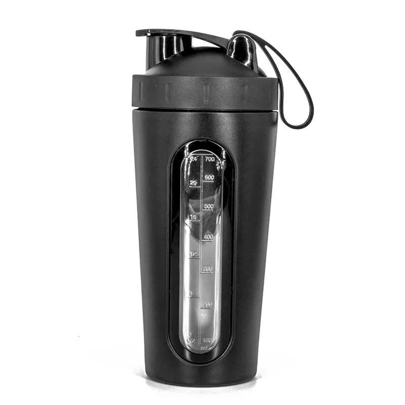 Stainless Steel Protein Shaker Bottle w/ Window