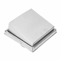 ช่องระบายอากาศสแตนเลส ช่องระบายอากาศทรงสี่เหลี่ยม ฝาครอบช่องระบายอากาศกันน้ำ 125 150 มม. ท่อระบายอากาศเหล็ก 304 คุณภาพสูง 5