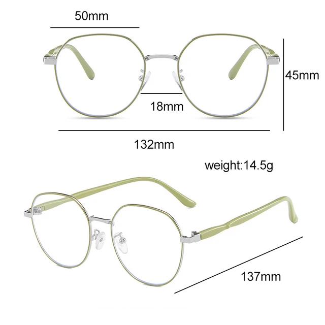  - ZUEE Anti Blue Light Transparent Anti-Radiation Glasses For Women Glasses Eyeglasses Computer Goggles Eyewear Glitter Frame