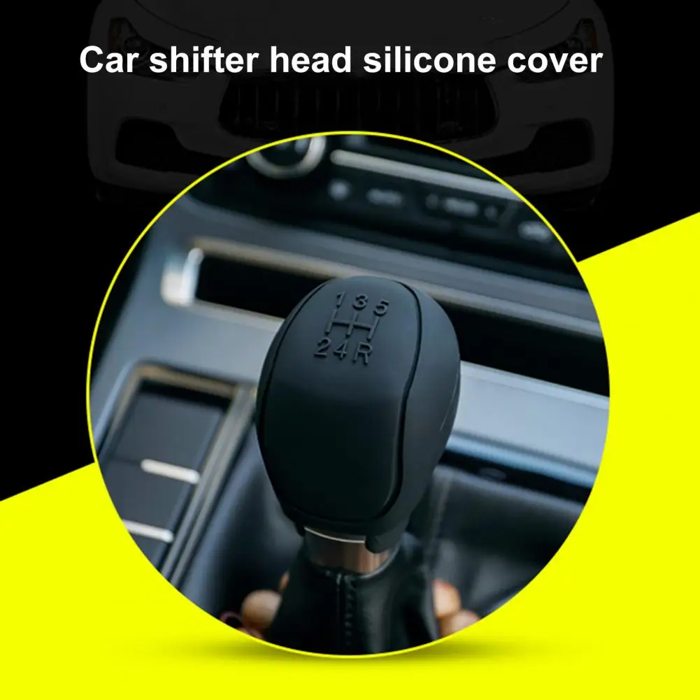 Hand Brake Cover Gear Head Cover Brake Handle Cover Premium Portable Shift Knob Cover Silicone Car Gear Head Shift Knob