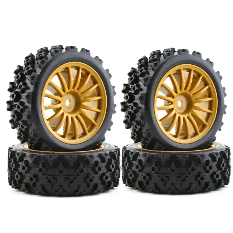 4Pcs Rubber Tire Wheel Tyres For Tamiya XV-01 XV01 TA06 TT-01 TT-02 PTG-2 1/10 RC Car Upgrades Parts Accessories